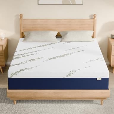 KONFEIN King Mattress, 12-Inch Cooling Gel Memory Foam, Medium-Firm, CertiPUR-US Certified, Fiberglass-Free, Pressure Relief & Balanced Support for Hot and Light Sleepers, King Size Bed in a Box - Image 1