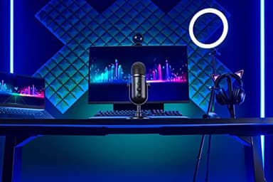 Razer Seiren V2 Pro - Professional-Grade USB Microphone for Streamers (Dynamic Microphone, High Pass Filter, Mic Monitoring Black (Renewed) - Image 7