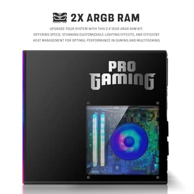 HP Desktop Computer PC – Intel Core i5, 16GB ARGB RAM, 512 GB SSD, 32 Inch Curved Monitor, GT 1030 Graphics, RGB Keyboard with AI Copilot Key, Mouse & RGB Headphones, Windows 11 (Renewed) - Image 8