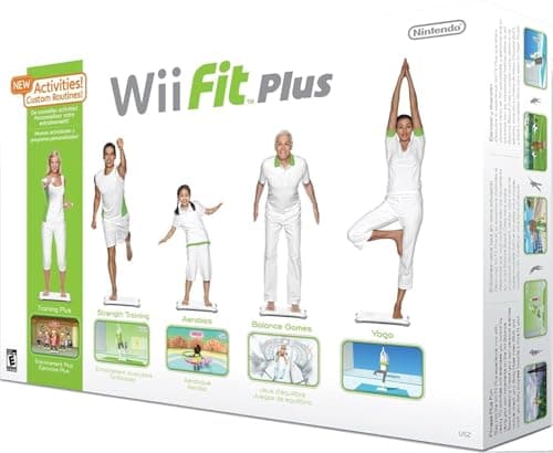 Crownrock Enterprises Wii Fitness Bundle - Genuine Balance Board, Wii Fit Plus, Bonus Games (Renewed) - Image 1