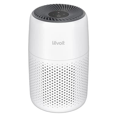 LEVOIT Air Purifiers for Bedroom Home Dorm, 3-in-1 Filter Cleaner with Fragrance Sponge for Better Sleep, Filters Smoke, Allergies, Pet Dander, Odor, Dust, Office, Desktop, Core Mini-P, White - Image 1
