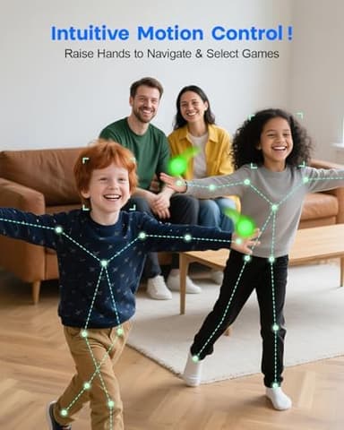 AR Motion Gaming Console - Plug & Play Video Game System for Kids & Families. Great for Indoor Physical Play, Interactive Family Fun, Game Nights, Playtime and Playdates - Image 5