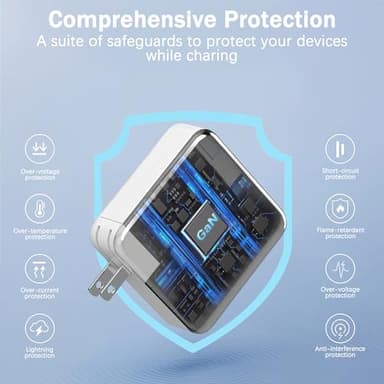 Mac Book Pro Charger-100W USB C Charger Fast Charger Compatible with MacBook Pro/Mac Book Air 16 15 14 13 Inch New iPad and All USB-C Devices,100W Type-C Laptop Charger(6.6 FT Cable Included) - Image 3