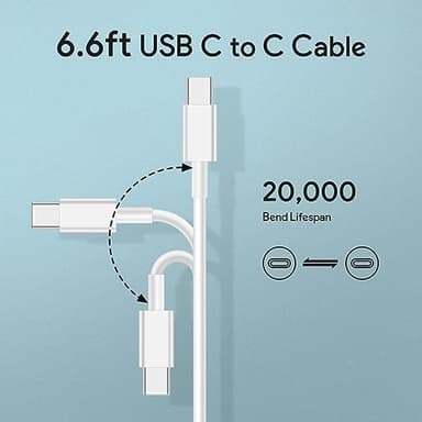 Mac Book Pro Charger - 140W USB C Charger Fast Charger for MacBook pro & MacBook Air, ipad Pro, Samsung Galaxy and All USB C Device, 6.6 ft USB C Cable Included - Image 6