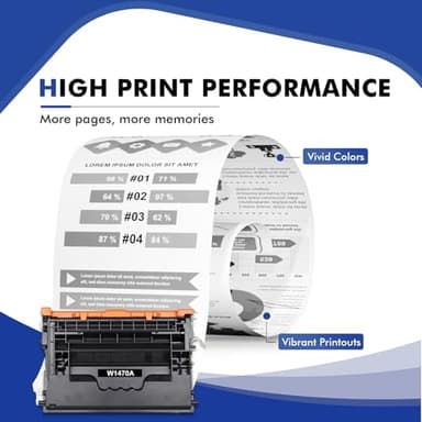 147A Black Toner Cartridge Compatible for HP 147A M612 Toner Cartridge W1470A 147X W1470X for HP LaserJet Enterprise M610n M611dn M611x M612dn M612x MFP M634h M635fht M635h M636fh Printer Ink (1-Pack) - Image 4