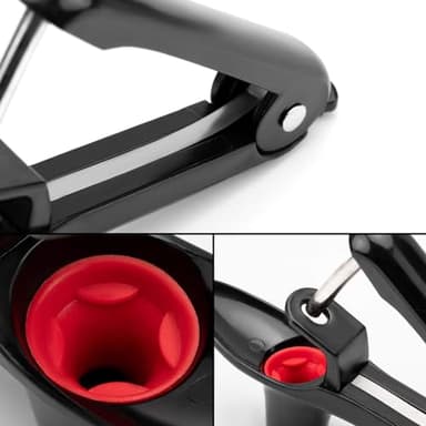 Cherry Pitter - Ordekcity Stainless Steel Cherries Corer Pitter Tool with Hand-held Push Design, Save Time & Space for Making Cherry Jam with Lock Design(Black) - Image 4