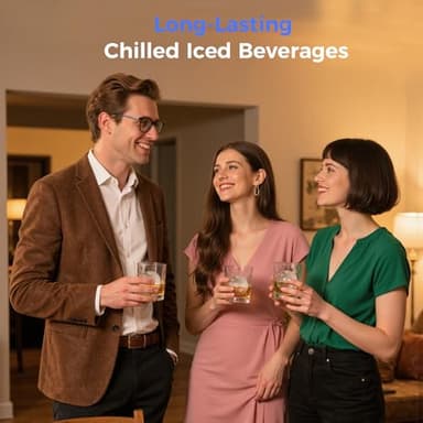 Rellytech 2’’ Ice Ball Maker – 4 pcs Round Cubes in 35 Mins, 144pcs/Day, Clear Sphere Ice Maker Machine for Whiskey, Bourbon & Cocktails, Self-Cleaning, Auto Water Supply, for Home Bar & Parties - Image 8