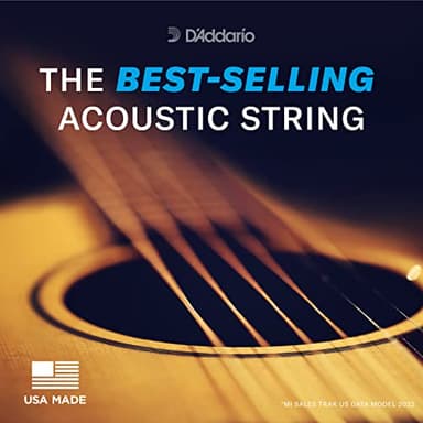 D'Addario Acoustic Guitar Strings, Phosphor Bronze, EJ16, Light Gauge 12-53, 6-String Set, Pack of 1 - Image 3