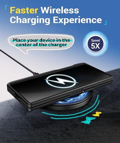 BERFY for Z Fold 6 Case with Privacy Screen Protector, [Anti Spy] Built-in S Pen Holder, Slide Camera Cover, 2 Hidden Kickstand, Full-Body Shockproof Slim Phone Case for Samsung Galaxy Z Fold 6, Black - Image 9