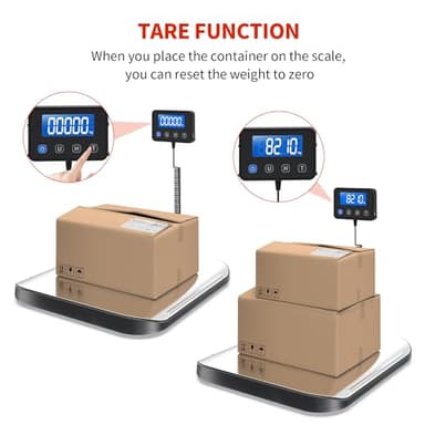 KKZ Shipping Scale, 440 LB Heavy Duty Postal Scale for Packages, Large Mailing Scale for Postage, Industrial, Small Business, Laundry, Warehouse, Stainless Steel - Image 6