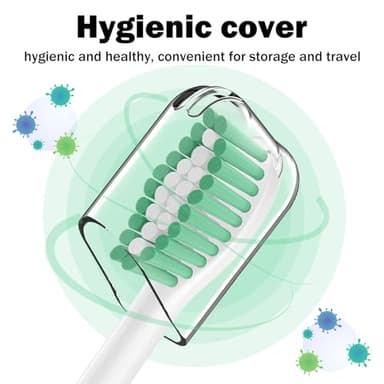 Toothbrush Heads for Philips Sonicare Replacement Brush Heads Medium Soft Dupont Bristles Electric Toothbrush Replacement Heads Fit E-Series Essence Xtreme Elite Advance and CleanCare, 6 Pack - Image 4