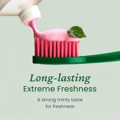 EUTHYMOL Original Pink Toothpaste (3.7fl oz*3, Pack of 3) - Fluoride-Free Toothpaste for Sensitive Teeth & Gum. Bad Breath, Cavity Prevention, 12-Hour Long Lasting Freshness with Wintergreen - Image 3