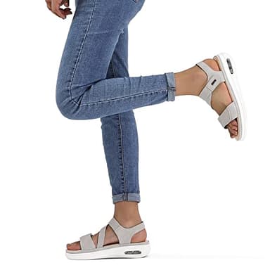 mysoft Women's Summer Walking Sandals Air Cushion Support Platform Ankle Strap Shoes Comfortable Casual Wedge Sandals - Image 3
