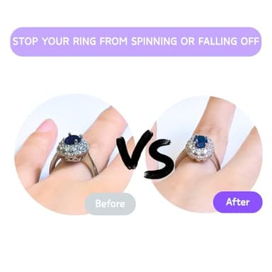 GFJAOND Ring Size Adjuster for Loose Rings 12 Pack | Invisible Ring Guard Insert & Spiral Resizer Kit | Comfort Fit for Women/Men (12 Sizes + Polishing Cloth) - Image 3