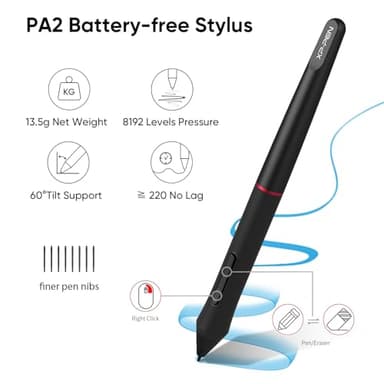 XPPen Drawing Tablet with Screen Full-Laminated Graphics Drawing Monitor Artist13.3 Pro Graphics Tablet with Adjustable Stand and 8 Shortcut Keys (8192 Levels Pen Pressure, 123% sRGB) - Image 5