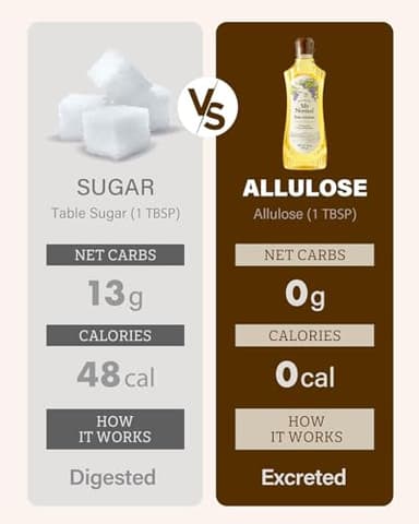 My Normal Keto Allulose 32oz - Allulose 99.52%, Monk Fruit, Stevia Blend Thin Syrup, Zero Calorie Sweetener, 1:1 Sugar Substitute, Low Glycemic, Gluten Free, Zero Net Carbs, Zero Sugar - Image 8