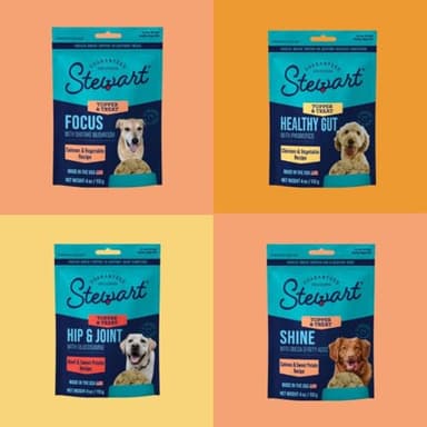 Stewart Freeze Dried Dog Food Topper, Shine, Salmon and Sweet Potato Recipe, 8 Ounce Pouch, Omega-3 for a Healthy Coat - Image 4