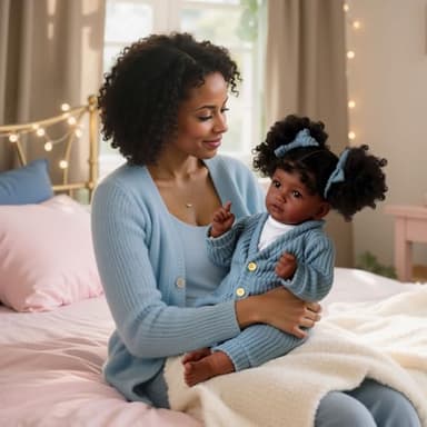 JIZHI Lifelike Reborn Baby Dolls Black Girl - 20 Inch Soft Feeling Realistic Newborn Baby Dolls Real Life Baby Dolls with Gift Box for Kids - Image 3
