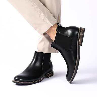 Bruno Marc Men's Classic Chelsea Ankle Dress Boots,Size 14,Black,URBAN-06-1 - Image 7
