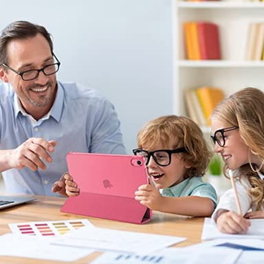 ProCase for iPad (A16) 11th Generation 11 Inch 2025/ iPad 10th Generation 10.9 Inch 2022 Case, Slim Smart Cover with Translucent Hard Shell Back, Supports Touch ID, Auto Wake/Sleep -Pink - Image 3