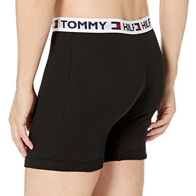 Tommy Hilfiger Men's 4 Pocket Boxer Brief, Black, Medium - Image 5