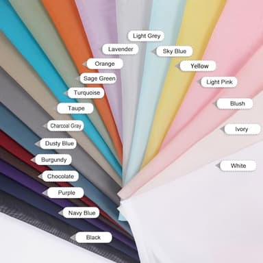 OVZME Light Green Sheer Curtains 63 inch Length 2 Panels Set for Bedroom Living Room, Elegant Light Filtering Sheer Drapes Window Treatments, Each is 42W x 63L Inches, Sage Green - Image 5