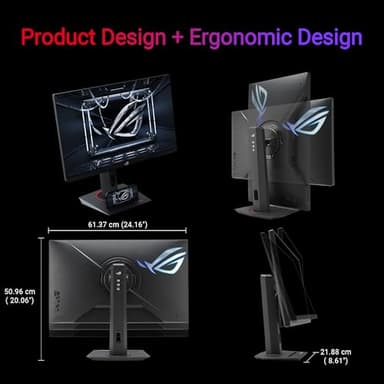 ASUS ROG Strix 27” 1440P USB-C HDR Gaming Monitor (XG27ACMG) - QHD (2560x1440), 270Hz, 1ms, Fast IPS, Extreme Low Motion Blur Sync, G-SYNC Compatible, DisplayWidget, Tripod Socket, 3 yr Warranty - Image 6