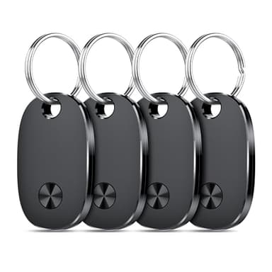 Air Tags-4 Pack, Bluetooth Tracker Works with Apple Find My APP (iOS Only), Keys Finder and Item Locator for Luggage, Backpack, Suitcases, Replaceable Battery, IP67 Waterproof Tracking Tag - Image 1