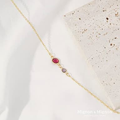 Custom Birthstone Necklace for Women, Family Jewelry Gift for Moms, Kids, and Grandmas -BSN-MC - Image 4