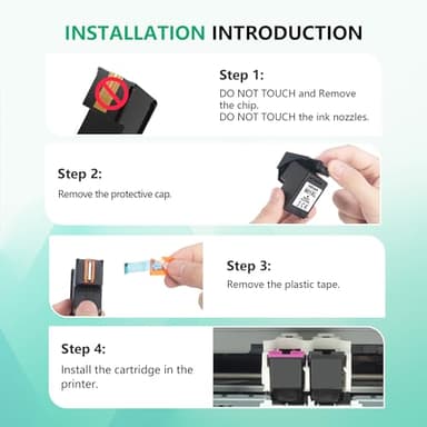 901XL Black Ink Cartridge 901 Ink Cartridges Replacement for HP 901 Ink Cartridge High Yield for Officejet 4500 J4524 J4540 J4550 J4580 J4624 J4680 (2 Black) - Image 7