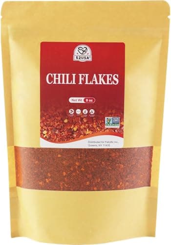 52USA Premium Sichuan Chili Flakes(8 OZ), Ground Sichuan Red Chili Pepper - Image 1