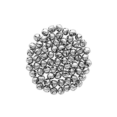 Essentials By Leisure Arts Arts Jingle Bells 9mm Silver 72pc - Image 6