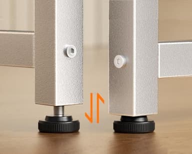 Casaottima 32 Inch Small Computer Desk for Home Office, Study Writing Table for Small Spaces, Simple Modern Desk with Headphone Hooks, Pure White - Image 5