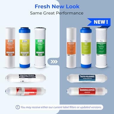 iSpring F28K75 NSF Certified 3-Year Replacement Set for 6-Stage Reverse Osmosis RO Systems with Alkaline Mineral Filter, 28 Pieces, White - Image 8