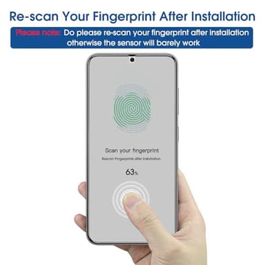 amFilm Auto-Alignment OneTouch for Samsung Galaxy S25 6.2'' Privacy Screen Protector + Camera Lens Protector, Tempered Glass, 30 seconds Installation, Bubble Free, Privacy Protection 2+2 Pack - Image 5