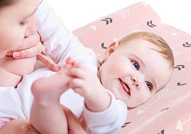 Stretchy Changing Pad Covers BROLEX 2 Pack Jersey Knit Change Pad Covers for Girls Boys,Pink & White Arrow - Image 6