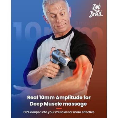 BOB AND BRAD C2 Pro Massage Gun with Heat and Cold Therapy, Mini Massager Gun Deep Tissue, Heated Professional Electric Back Massager for Athletes, Handheld Massager - Image 4