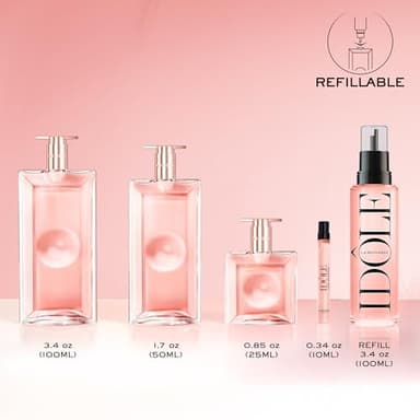 Lancôme Idôle Eau de Parfum - Long Lasting Fragrance with Notes of Bergamont, Jasmine & Vanilla - Fresh & Floral Women's Perfume - 3.4 Fl Oz - Image 3