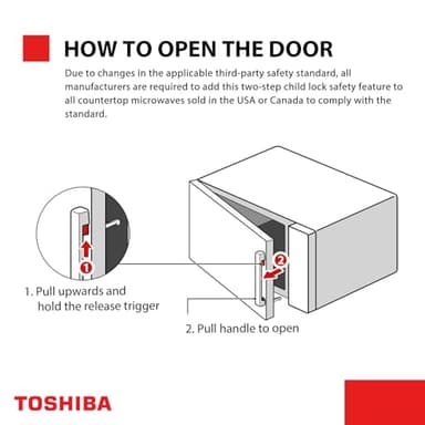 Toshiba Air Fryer Combo 4-in-1 Countertop Microwave Oven, Smart Sensor, Convection, Mute Function, Position Memory 13.6" Turntable, 1.5 Cu Ft, 1000W, Black, ML-EC42P(BS) - Image 7