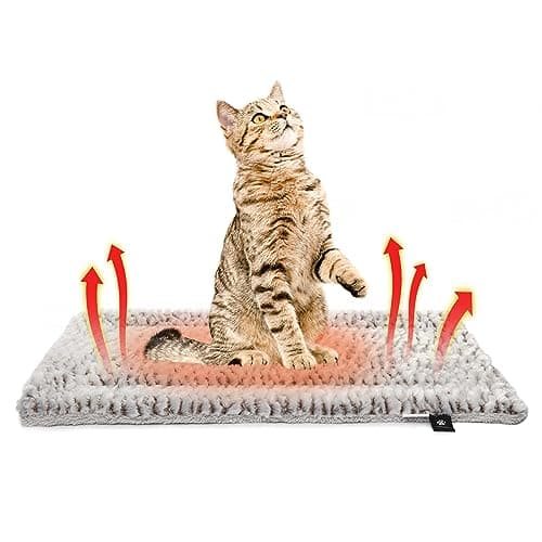 Self Heating Cat Pad Self Warming Cat Bed 22" x 17" Thermal Mat Extra Warm Pet Mat for Outdoor and Indoor Large Kittens Small Puppy Pets - Image 1
