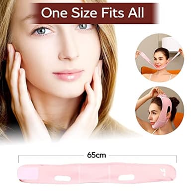 ParaFaciem Reusable V Line Mask Facial Slimming Strap Double Chin Reducer Chin Up Mask Face Lifting Belt V Shaped Slimming Face Mask - Image 2