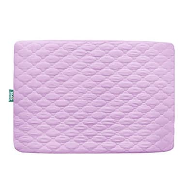 Biloban Waterproof Sheet for Pack n Play Quilted, Playard Sheet Protector 39inch X 27inch fits for Baby Foldable and Playard Mattress, Portable Mini Crib, Lavender - Image 1
