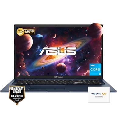 ASUS 17.3" Vivobook, Intel Core i3-1215U 6-core Processor (Beat i7-1165G7), 40GB RAM, 1TB SSD, FHD IPS Display, Intel UHD Graphics, USB-C, HDMI, Wi-Fi 6E, Windows 11 Pro (Renewed) - Image 1