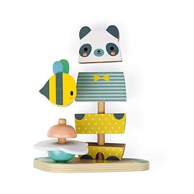 Janod Pure 2-in1 Wood Stackable Bear - 12+ Months - J05156 - Image 3