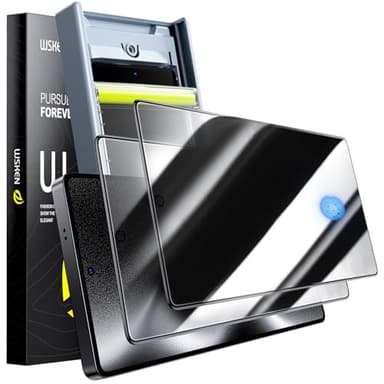 WSKEN for Samsung Galaxy S25 Ultra Privacy Screen Protector - [24° Anti-Spy] [0.02s Fingerprint Unlock] [Auto Dust Remove] [Zero Bubble] Top Durable 9H+ Tempered Glass Case Friendly, 2 Pack - Image 1