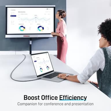 Acer USB C to HDMI Cable for Home Office 3.3FT (4K@60Hz), High-Speed Type C to HDMI 2.0 Braided Cord, Thunderbolt 4/3 Compatible with MacBook, iPhone 16/15 Pro/Max, iMac, iPad Pro, Galaxy S24, Surface - Image 6