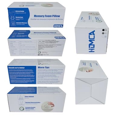 HOMCA Memory Foam Cervical Pillow, 2 in 1 Ergonomic Contour Orthopedic Pillow for Neck Pain, Contoured Support Pillows for Side Back Stomach Sleepers - Image 9