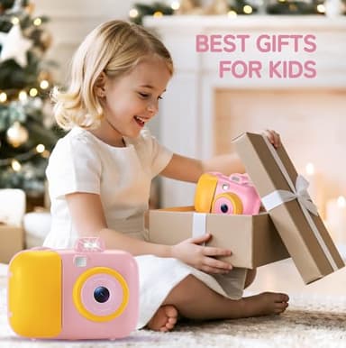 Instant Camera for Kids with Print Paper, 1080P HD Kids Camera Instant Print with 32GB SD Card, Girls Toys for Ages 5-7, Birthday Gifts for 5 6 7 8 9 Year Old Girls - Image 8