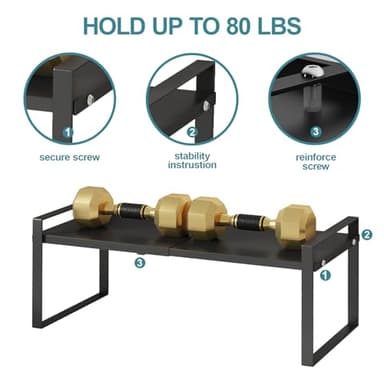 Aiusafacai Cabinet Shelf Expandable Cupboard Under Sink Countertop Organizer Riser Rack for Kitchen Pantry Home Organization Extra Storage Space Saver Heavy Duty - Image 6