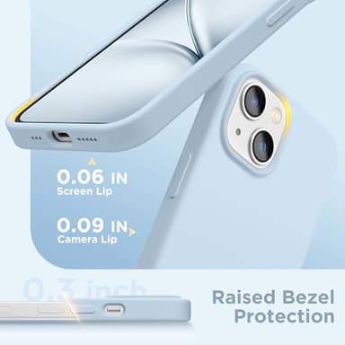 GolbinBox Magnetic for iPhone 15 Case, Compatible with MagSafe, [Soft Anti-Scratch Microfiber Lining], Slim Liquid Silicone Shockproof Protective Phone Case for iPhone 15 6.1 inch, Blue - Image 5